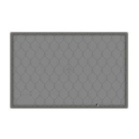 Silicone Under Sink Mat for Cabinet 34x22" Sink Cabinet Protector Mat Kitchen Bathroom Cabinet Liner with Drain Hole Hold Up to 3 Callons Liquid (Option: GREY)